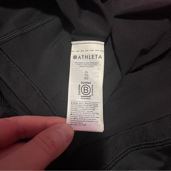 Athleta Skort Women’s Size XL Black High-Rise Run With It Running - Picture 8 of 13